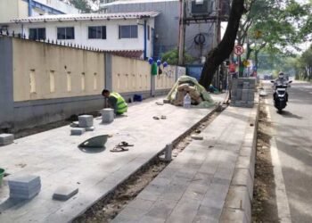 DSDABMBK Tangsel: Trotoar Ciater Berevolusi Jadi Nyaman, Aman, dan Inklusif untuk Semua Warga
