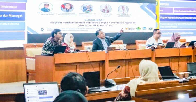 UIN Jakarta dan PUSPENMA Kemenag RI Gelar Sosialisasi Pendanaan Riset MoRA The AIR Funds 2025 untuk Tingkatkan Kualitas Penelitian