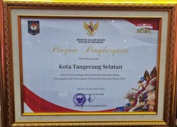 Tangsel Raih Penghargaan Kabupaten/Kota Berkinerja Baik dalam Percepatan Penurunan Stunting