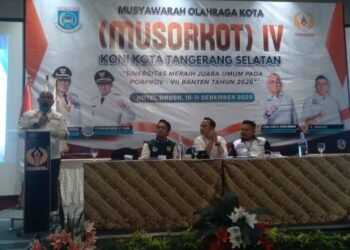 Musorkot IV KONI Tangsel 2025, Pilar Saga Ichsan Ajak Semua Pihak Solid Songsong Tuan Rumah Porprov 2026