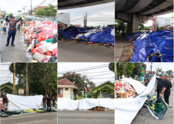 Sampah Tangsel Menumpuk, Penanganan Sementara Dilakukan Pemkot dengan Penutupan Terpal dan Penyemprotan Anti Bau Sambil Menata TPA Cipeucang