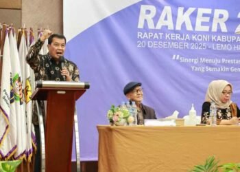 Buka Raker KONI, Bupati Tangerang: Olahraga Jadi Instrumen Jaga Kehormatan Bangsa