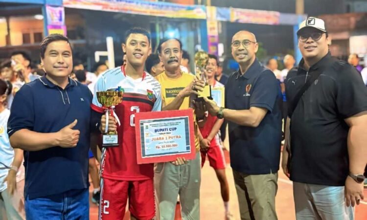 Kecamatan Kelapa Dua Juara Pertama Turnamen Bola Voli Sektor Putra di Bupati Cup 2025