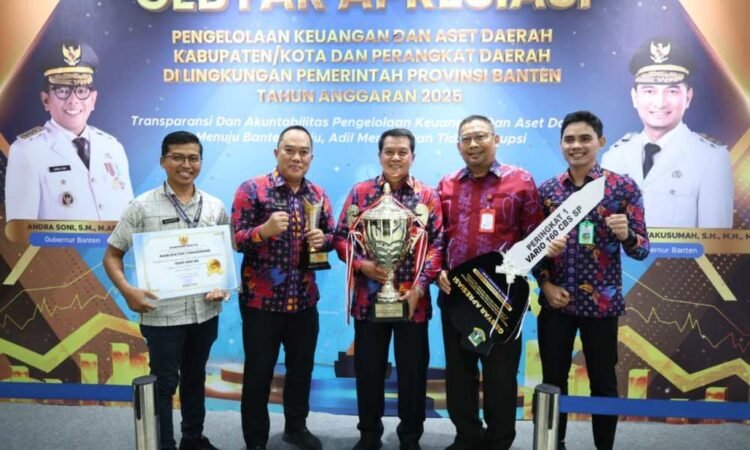 Pemkab Tangerang Juara Umum Kinerja Pengelolaan Keuangan dan Aset Daerah Tingkat Provinsi Banten