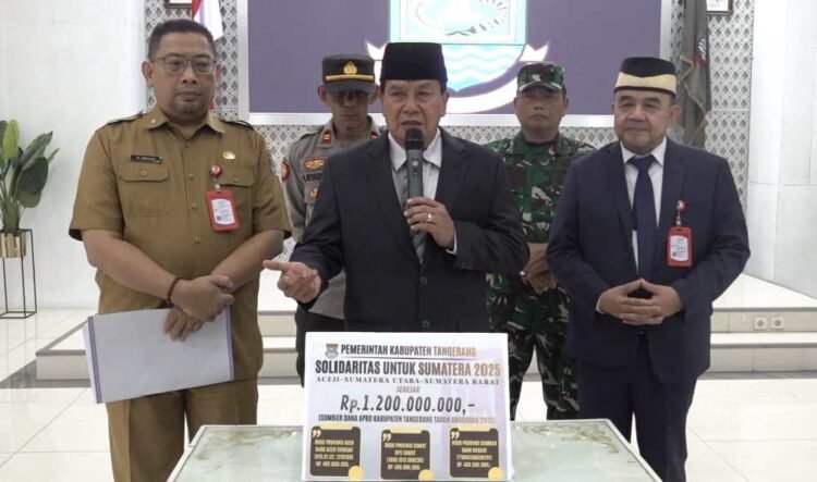Pemkab Tangerang Kembali Salurkan Rp1,2 Miliar untuk Korban Bencana Sumatera