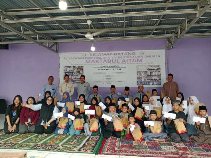Indah Kiat Tangerang Santuni Anak Yatim di Pondok Aren dan Kelapa Dua