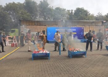 Bea Cukai Musnahkan Barang Ilegal Senilai Rp34,81 Miliar, Satpol PP Tangsel Dukung Penuh Penertiban