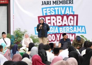 Intan Nurul Hikmah Hadiri Festival Berbagi Bahagia Bersama 200 Anak Yatim di Kecamatan Curug