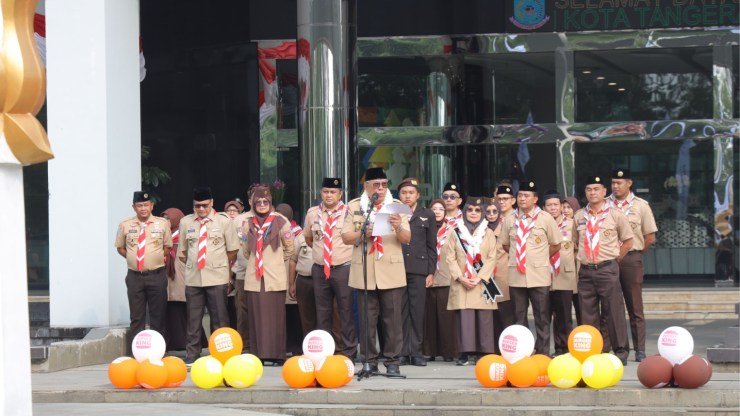 Bulan Bakti Pramuka 2026, Benyamin Davnie: Tangsel Siapkan Generasi Berkarakter Lewat Prasiaga